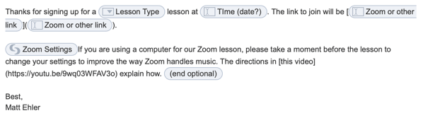 TE Snippet for Lesson Confirmation