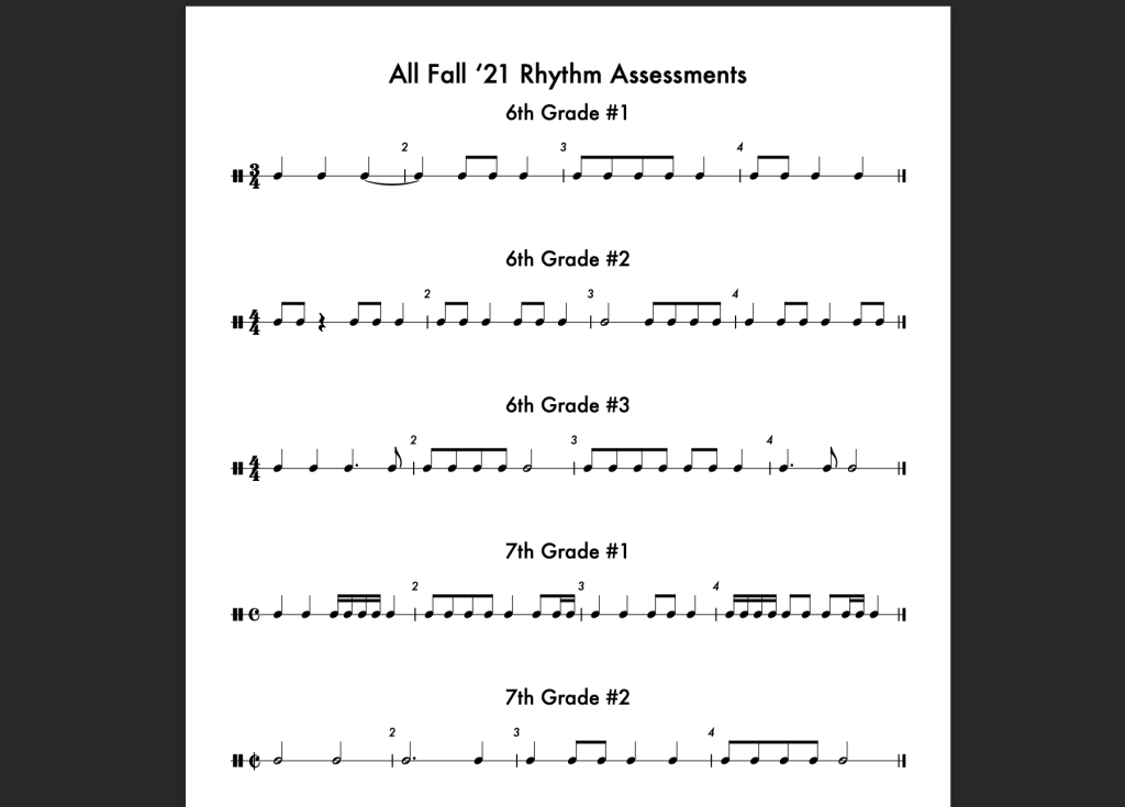 Rhythm Assessments in Dorico (and a&nbsp;Template)
